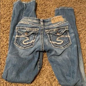 Silver bootcut jeans